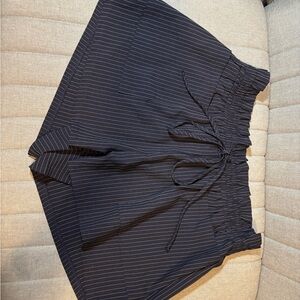 Forever 21 Navy and White Striped Shorts